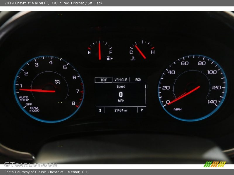 Cajun Red Tintcoat / Jet Black 2019 Chevrolet Malibu LT