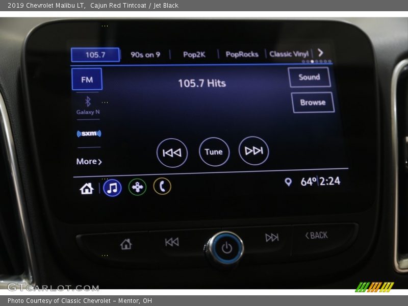 Cajun Red Tintcoat / Jet Black 2019 Chevrolet Malibu LT