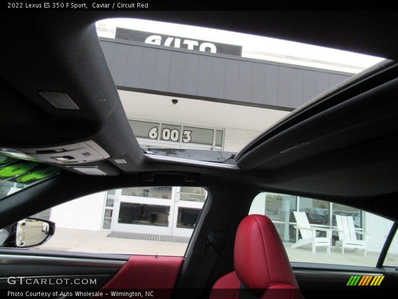 Caviar / Circuit Red 2022 Lexus ES 350 F Sport