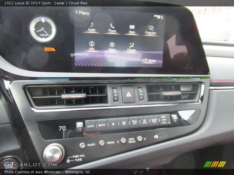 Caviar / Circuit Red 2022 Lexus ES 350 F Sport