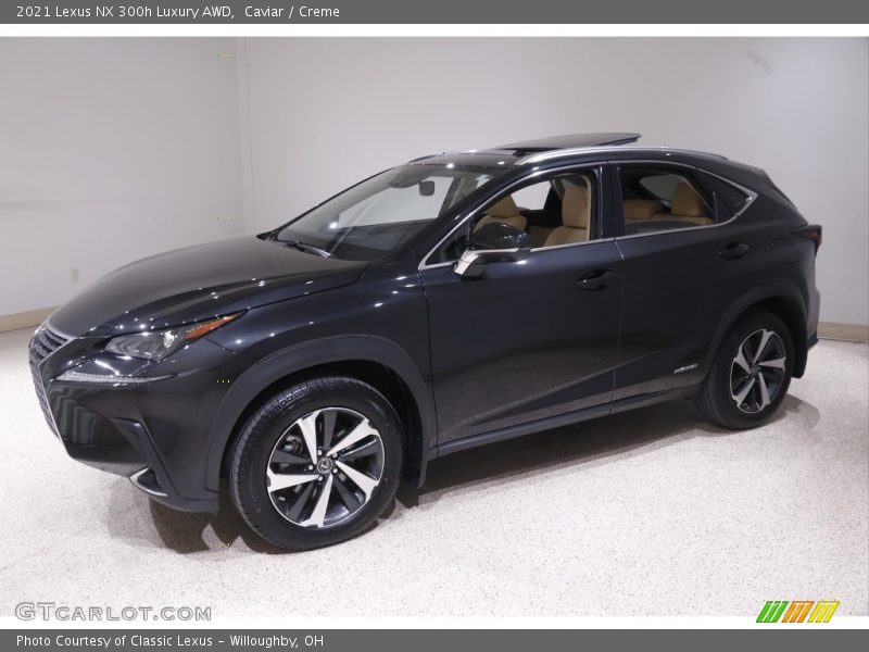 Front 3/4 View of 2021 NX 300h Luxury AWD