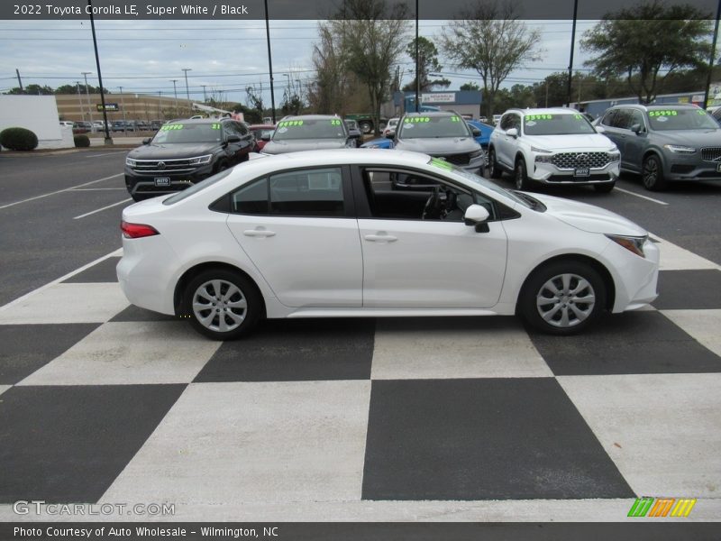 Super White / Black 2022 Toyota Corolla LE