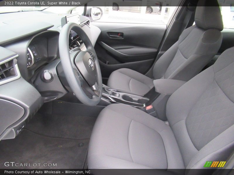 Super White / Black 2022 Toyota Corolla LE