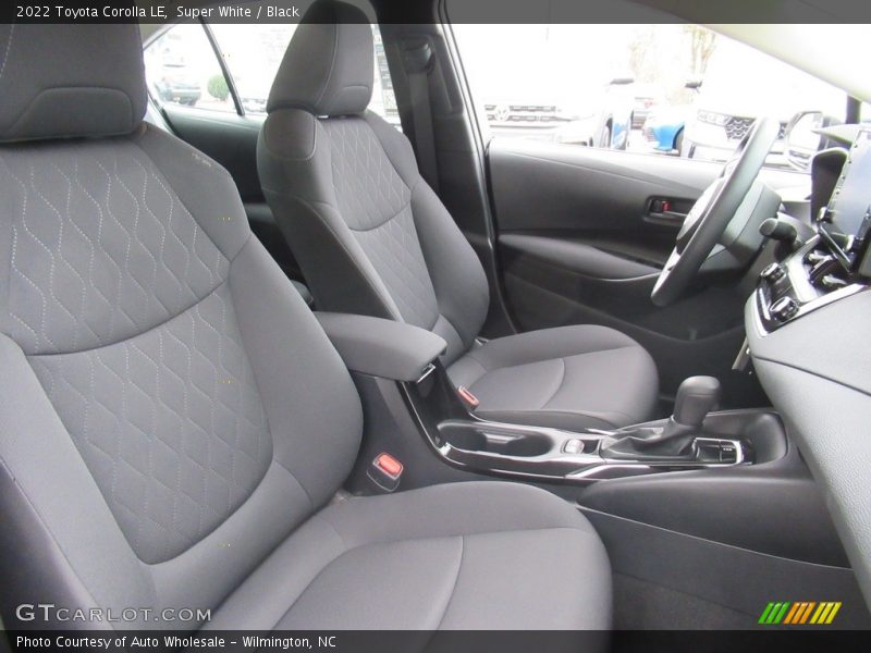 Super White / Black 2022 Toyota Corolla LE