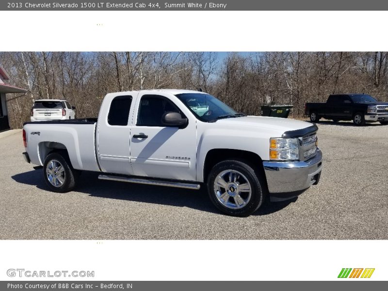 Summit White / Ebony 2013 Chevrolet Silverado 1500 LT Extended Cab 4x4