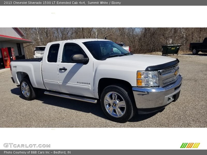 Summit White / Ebony 2013 Chevrolet Silverado 1500 LT Extended Cab 4x4