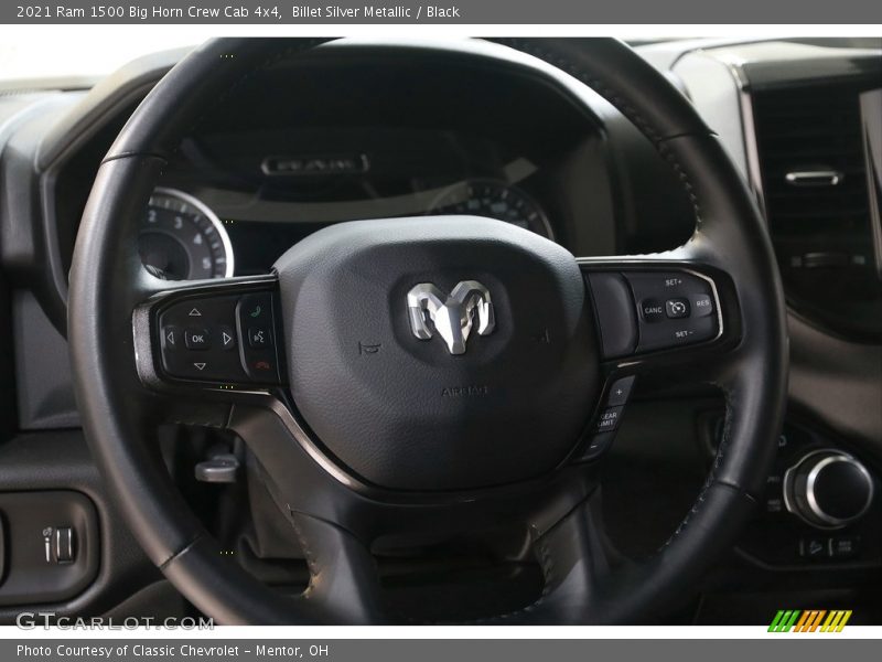Billet Silver Metallic / Black 2021 Ram 1500 Big Horn Crew Cab 4x4