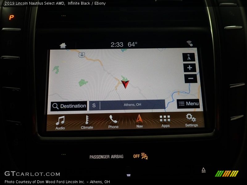 Infinite Black / Ebony 2019 Lincoln Nautilus Select AWD