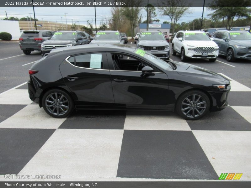 Jet Black Mica / Black 2022 Mazda Mazda3 Preferred Hatchback