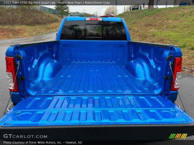 Hydro Blue Pearl / Black/Diesel Gray 2022 Ram 1500 Big Horn Quad Cab