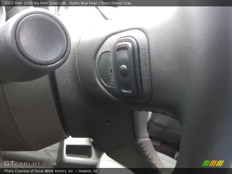 Hydro Blue Pearl / Black/Diesel Gray 2022 Ram 1500 Big Horn Quad Cab
