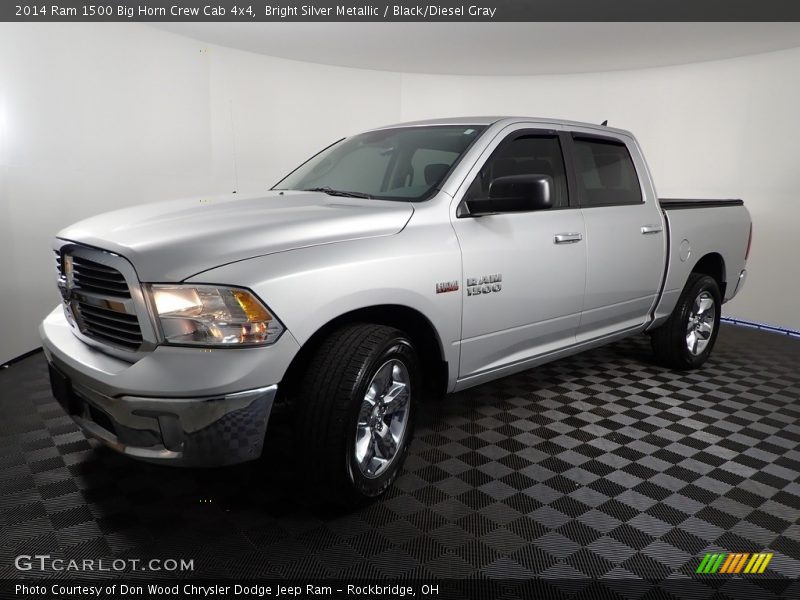 Bright Silver Metallic / Black/Diesel Gray 2014 Ram 1500 Big Horn Crew Cab 4x4