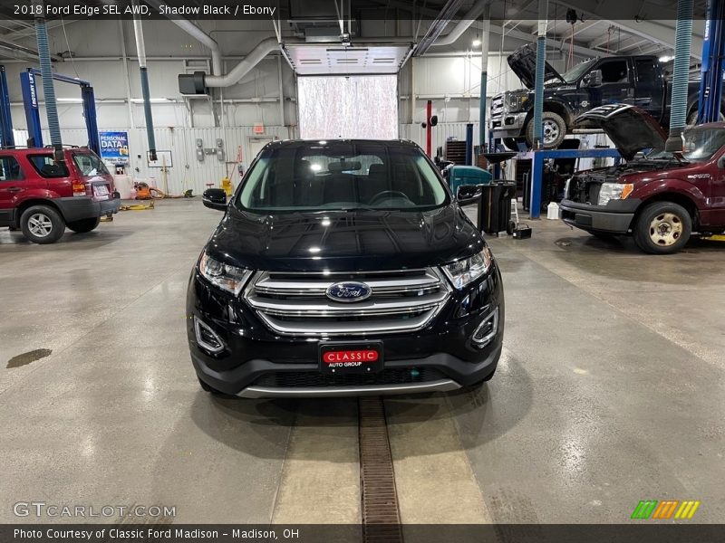 Shadow Black / Ebony 2018 Ford Edge SEL AWD