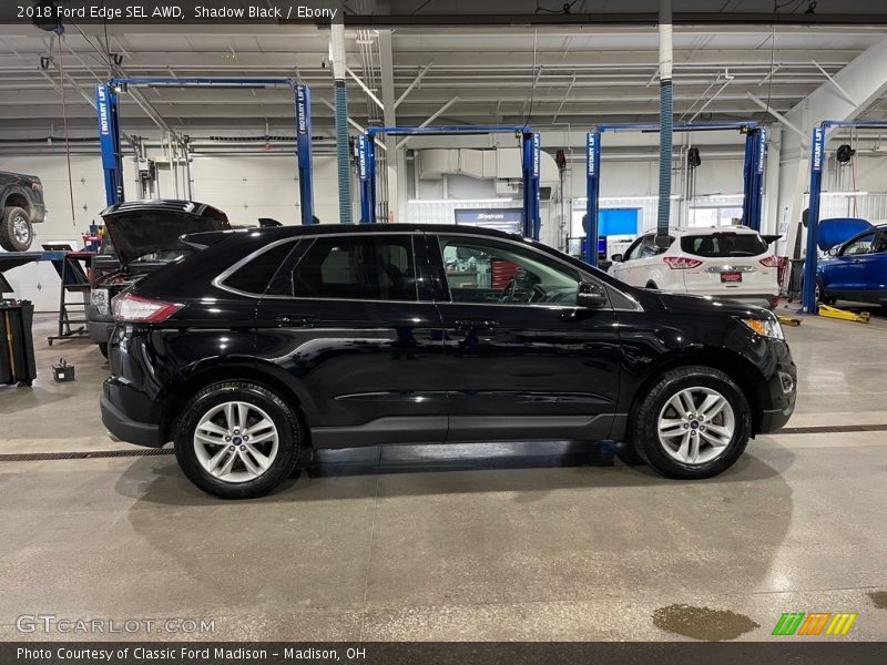 Shadow Black / Ebony 2018 Ford Edge SEL AWD