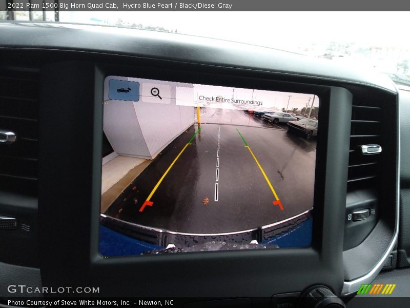 Hydro Blue Pearl / Black/Diesel Gray 2022 Ram 1500 Big Horn Quad Cab