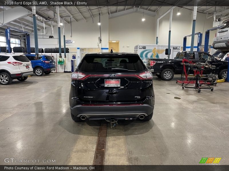 Shadow Black / Ebony 2018 Ford Edge SEL AWD