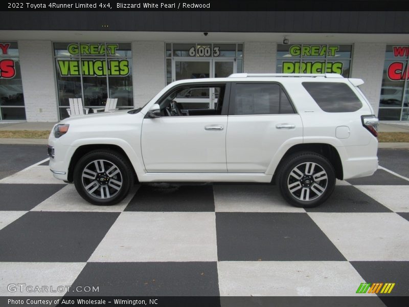 Blizzard White Pearl / Redwood 2022 Toyota 4Runner Limited 4x4