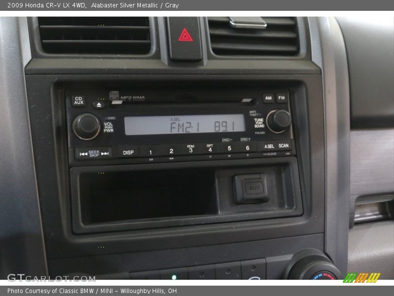 Alabaster Silver Metallic / Gray 2009 Honda CR-V LX 4WD