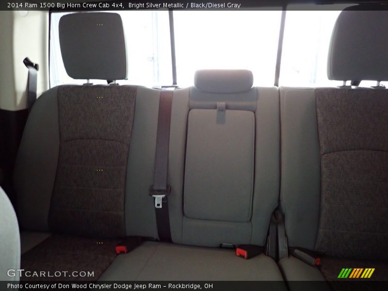 Bright Silver Metallic / Black/Diesel Gray 2014 Ram 1500 Big Horn Crew Cab 4x4