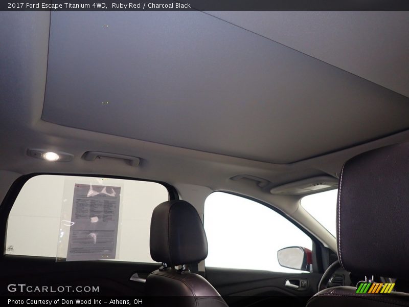 Ruby Red / Charcoal Black 2017 Ford Escape Titanium 4WD