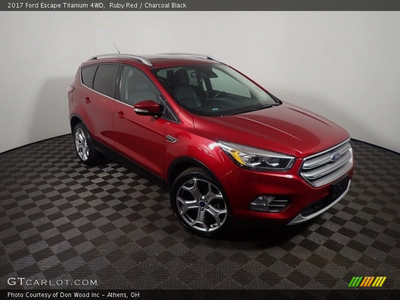 Ruby Red / Charcoal Black 2017 Ford Escape Titanium 4WD