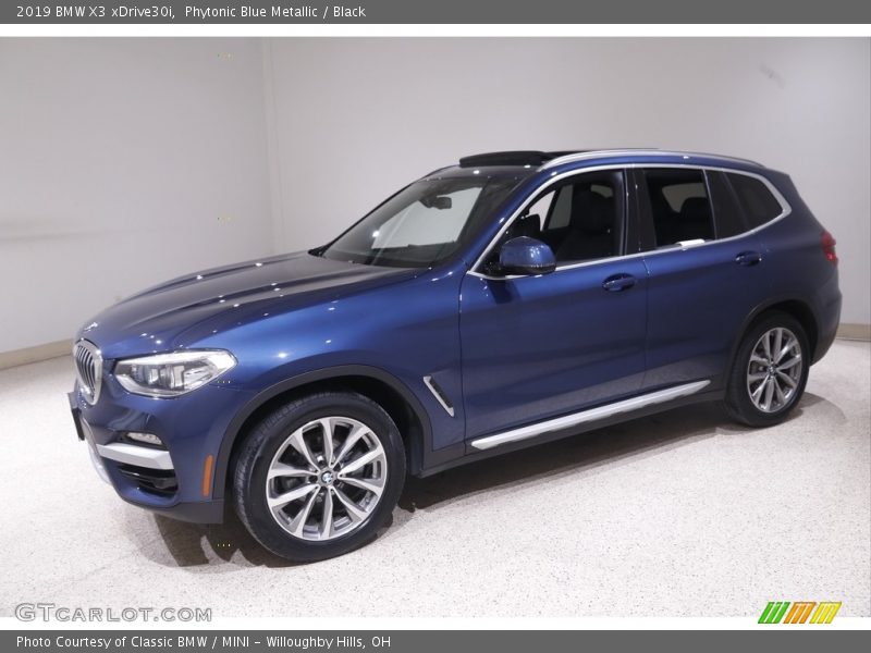 Phytonic Blue Metallic / Black 2019 BMW X3 xDrive30i