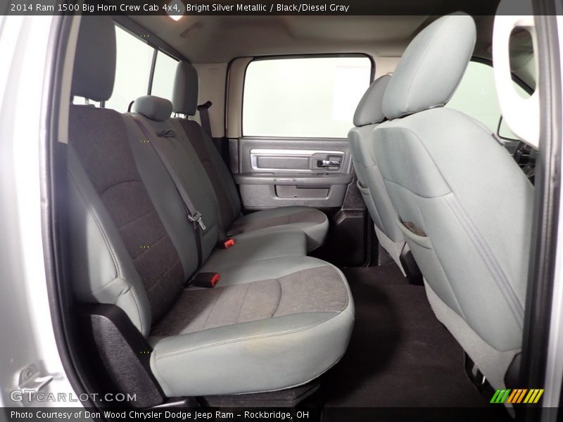 Bright Silver Metallic / Black/Diesel Gray 2014 Ram 1500 Big Horn Crew Cab 4x4