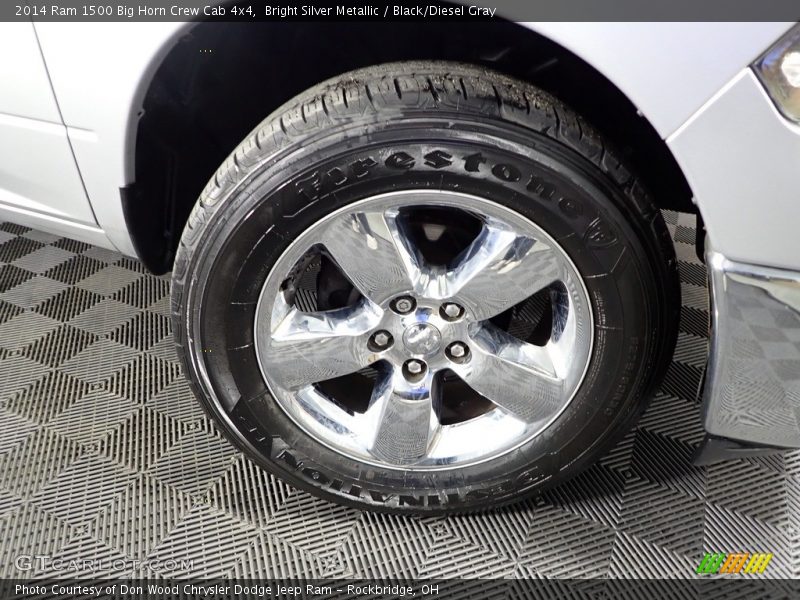 Bright Silver Metallic / Black/Diesel Gray 2014 Ram 1500 Big Horn Crew Cab 4x4