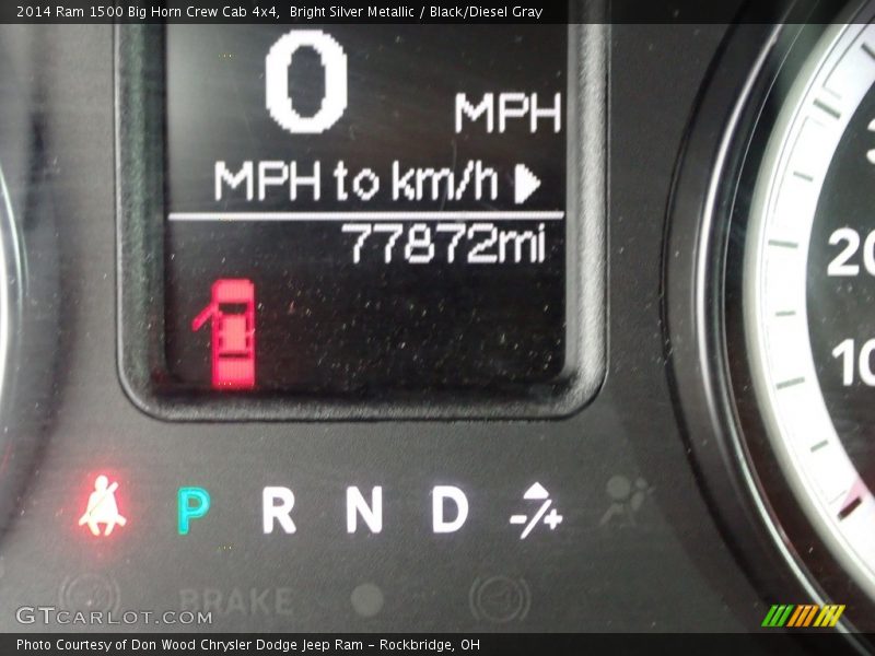 Bright Silver Metallic / Black/Diesel Gray 2014 Ram 1500 Big Horn Crew Cab 4x4