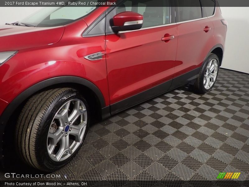 Ruby Red / Charcoal Black 2017 Ford Escape Titanium 4WD