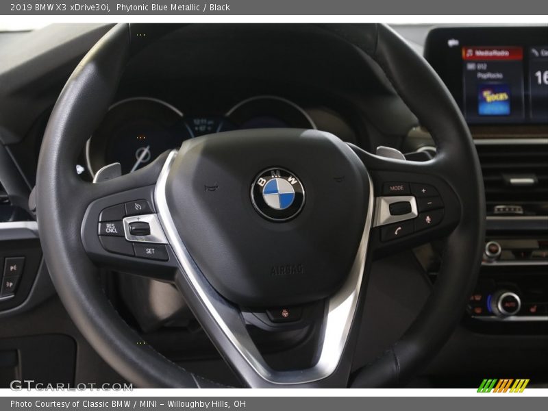 Phytonic Blue Metallic / Black 2019 BMW X3 xDrive30i