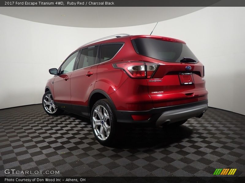 Ruby Red / Charcoal Black 2017 Ford Escape Titanium 4WD