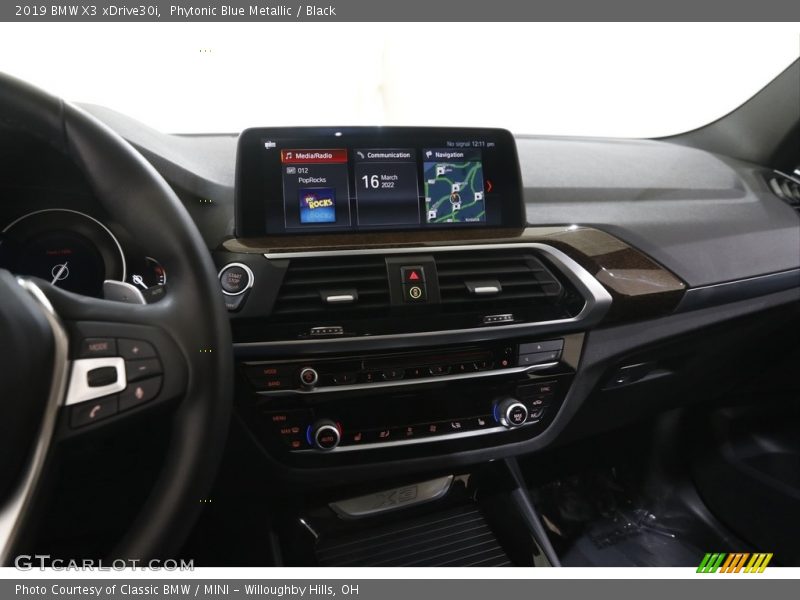 Phytonic Blue Metallic / Black 2019 BMW X3 xDrive30i