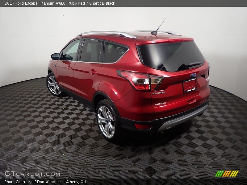 Ruby Red / Charcoal Black 2017 Ford Escape Titanium 4WD