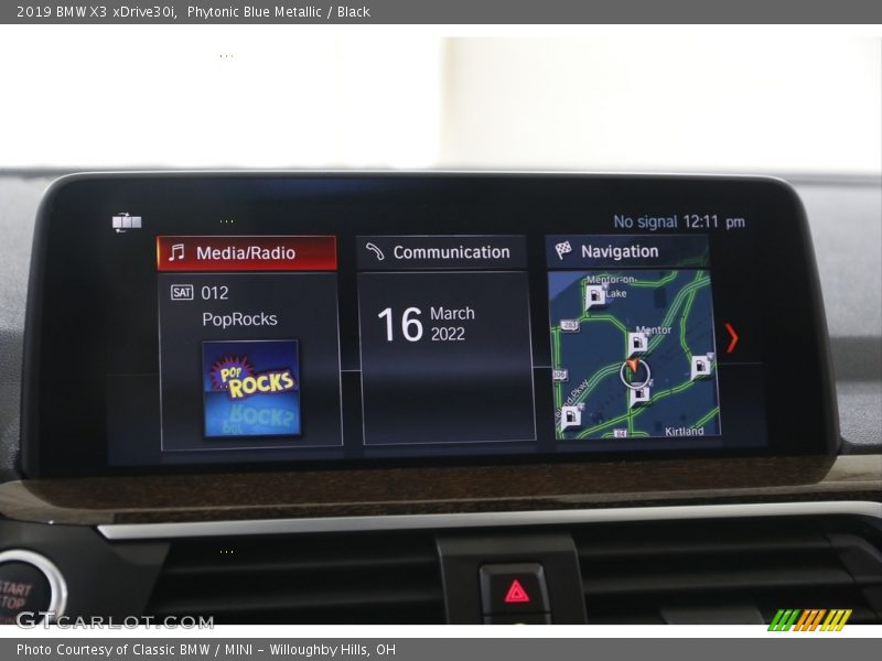Phytonic Blue Metallic / Black 2019 BMW X3 xDrive30i