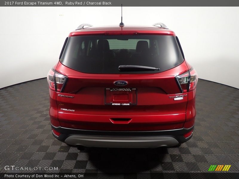 Ruby Red / Charcoal Black 2017 Ford Escape Titanium 4WD
