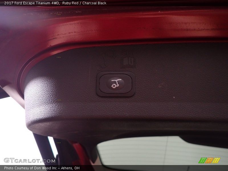 Ruby Red / Charcoal Black 2017 Ford Escape Titanium 4WD