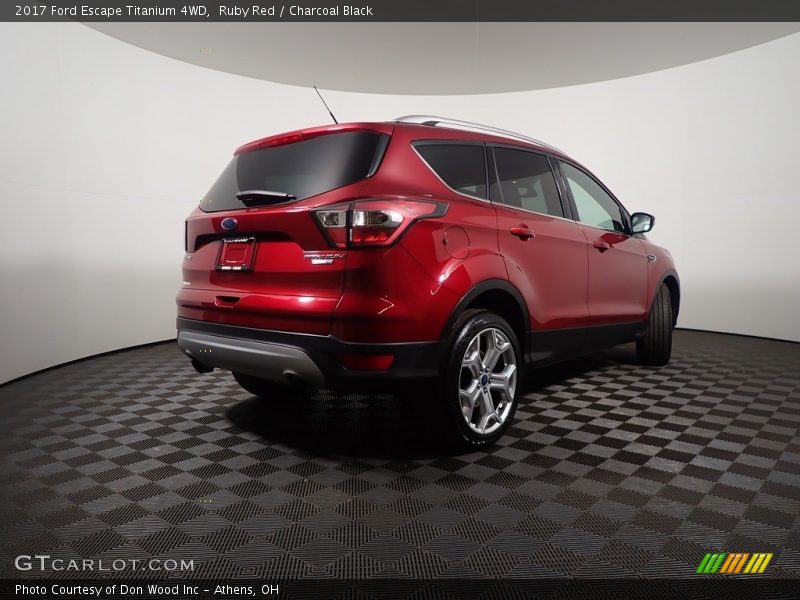 Ruby Red / Charcoal Black 2017 Ford Escape Titanium 4WD