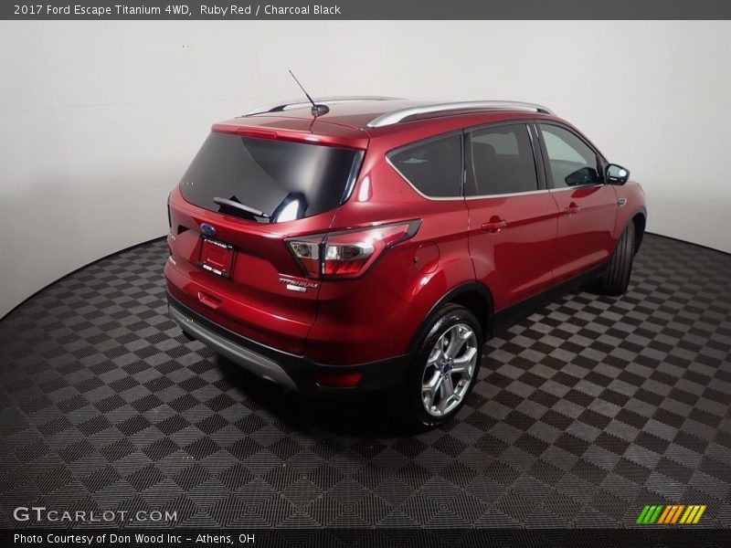 Ruby Red / Charcoal Black 2017 Ford Escape Titanium 4WD