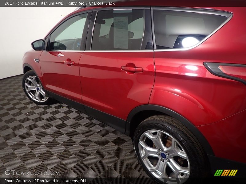 Ruby Red / Charcoal Black 2017 Ford Escape Titanium 4WD
