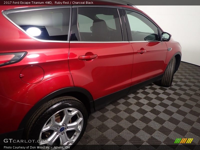 Ruby Red / Charcoal Black 2017 Ford Escape Titanium 4WD