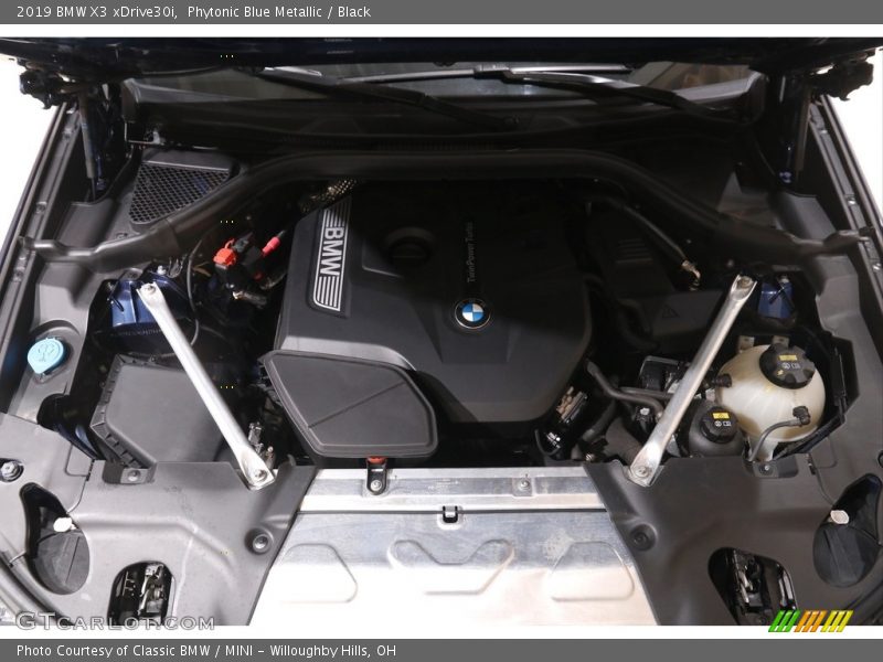 Phytonic Blue Metallic / Black 2019 BMW X3 xDrive30i