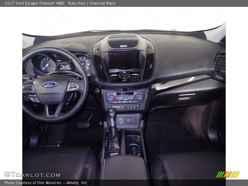 Ruby Red / Charcoal Black 2017 Ford Escape Titanium 4WD