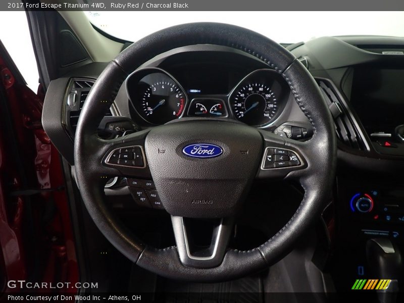 Ruby Red / Charcoal Black 2017 Ford Escape Titanium 4WD