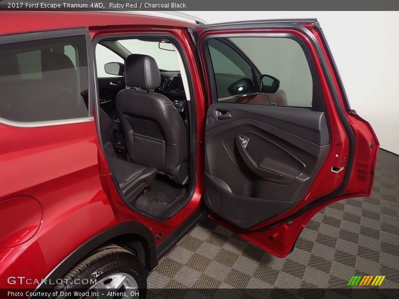 Ruby Red / Charcoal Black 2017 Ford Escape Titanium 4WD