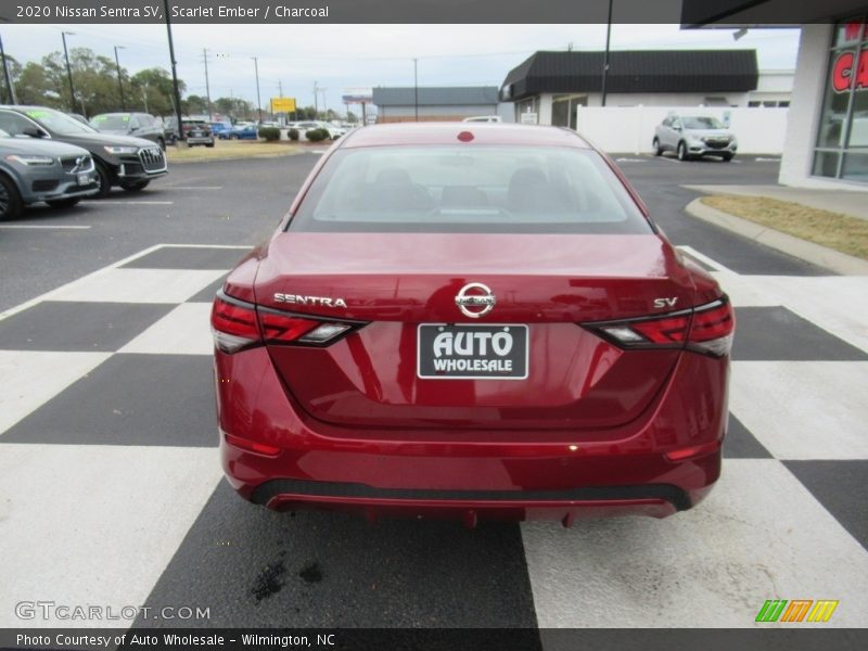 Scarlet Ember / Charcoal 2020 Nissan Sentra SV