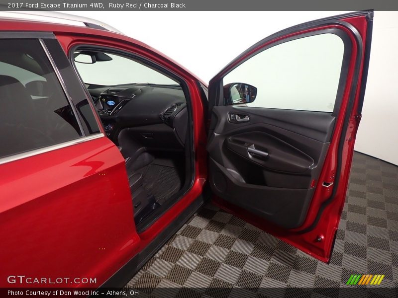 Ruby Red / Charcoal Black 2017 Ford Escape Titanium 4WD