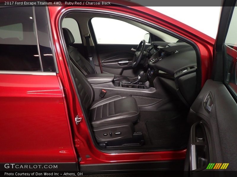 Ruby Red / Charcoal Black 2017 Ford Escape Titanium 4WD