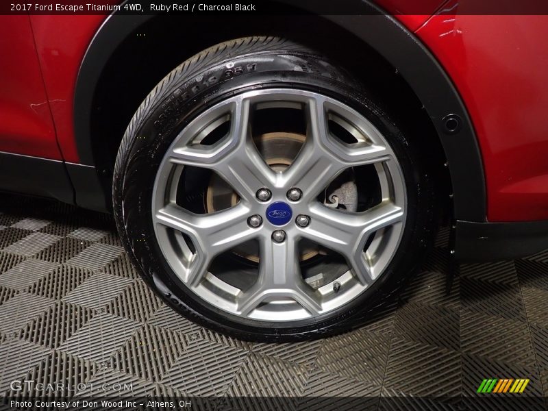 Ruby Red / Charcoal Black 2017 Ford Escape Titanium 4WD