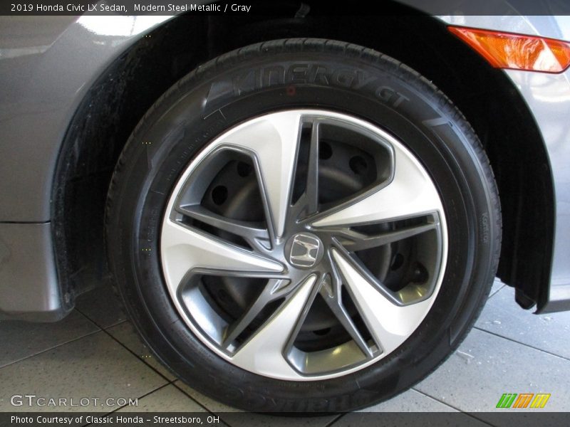 Modern Steel Metallic / Gray 2019 Honda Civic LX Sedan